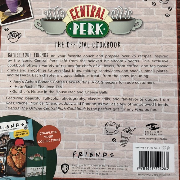 Friends Central Perk - The Official Cookbook - Picture 3 of 16